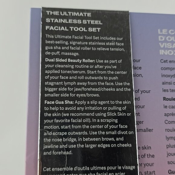 SACHEU Beauty The Ultimate Stainless Steel Facial 2 Pc Tool Set Travel Pouches - Picture 10 of 16